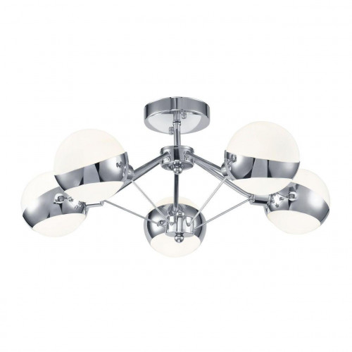 потолочная люстра freya silvia fr5009cl-05ch белая в Нижневартовске