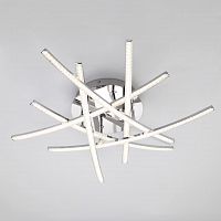 потолочный светодиодный светильник eurosvet showy 90107/6 хром в Нижневартовске