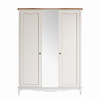 шкаф leontina двухстворчатый с зеркалом бежевый в Нижневартовске