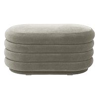 пуф sangry 2 светло-серый микровелюр в Нижневартовске