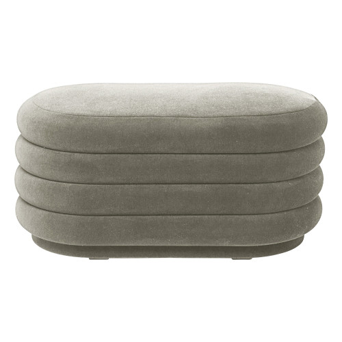 пуф sangry 2 светло-серый микровелюр в Нижневартовске