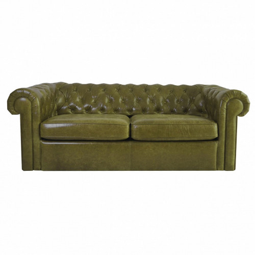 диван chesterfield двухместный прямой оливковый в Нижневартовске