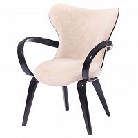 стул apriori s бежевый с ножками черный глянец в Нижневартовске
