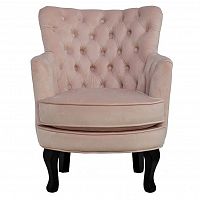 кресло велюр розовый 64*70,5*77см в Нижневартовске
