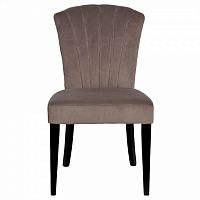 стул с волнистой спинкой бежево-серый в Нижневартовске