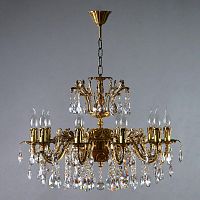 подвесная люстра ambiente granada 2118/10 ab tear drop бронза в Нижневартовске