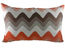 подушка с цветными волнами orange chevron в Нижневартовске