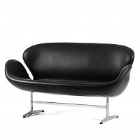 диван swan прямой черный в Нижневартовске