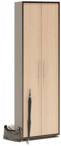 шкаф для одежды с выдвижной штангой сшо-1, цвет дуб венге/белёный дуб в Нижневартовске