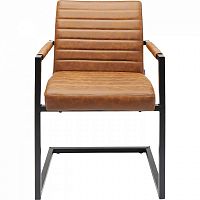 стул консольный с подлокотниками barone коричневый в Нижневартовске