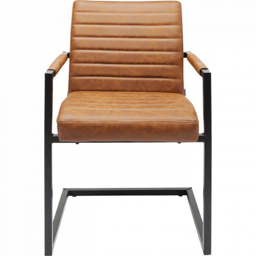 стул консольный с подлокотниками barone коричневый в Нижневартовске