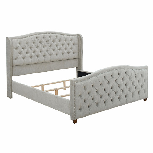 кровать marcella 90х200 серый велюр в Нижневартовске