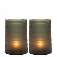 набор подсвечников сине-зеленый menardi sapphire s от eichholtz, 17 см, 2 штуки в Нижневартовске