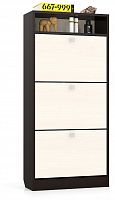 тумба для обуви мд-3, цвет венге/дуб в Нижневартовске