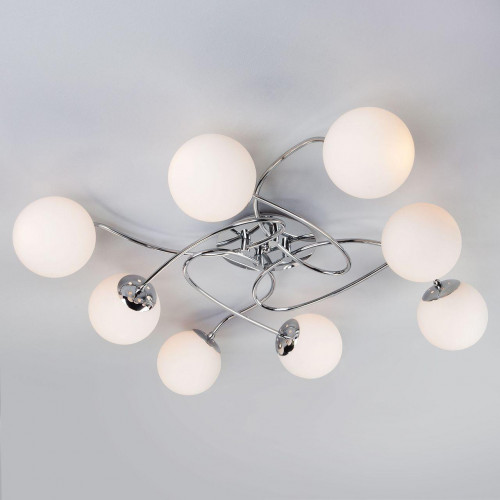 потолочная люстра eurosvet lola 30129/8 хром в Нижневартовске