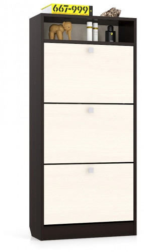 тумба для обуви мд-3, цвет венге/дуб в Нижневартовске