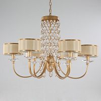 подвесная люстра newport 2906/c бежевая в Нижневартовске