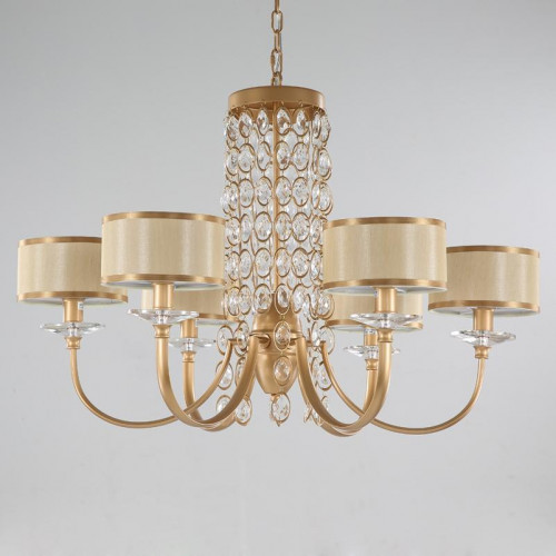 подвесная люстра newport 2906/c бежевая в Нижневартовске