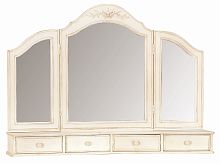 зеркало трельяж настольное бежевое с ящиками и декором марсель в Нижневартовске