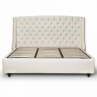 кровать двуспальная 180х200 бежевая из велюра dante в Нижневартовске