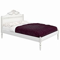 кровать полутораспальная 140х190 белая будуар в Нижневартовске