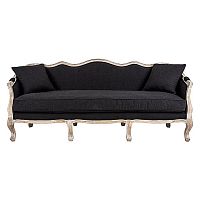 диван «шато» трехместный прямой черный в Нижневартовске