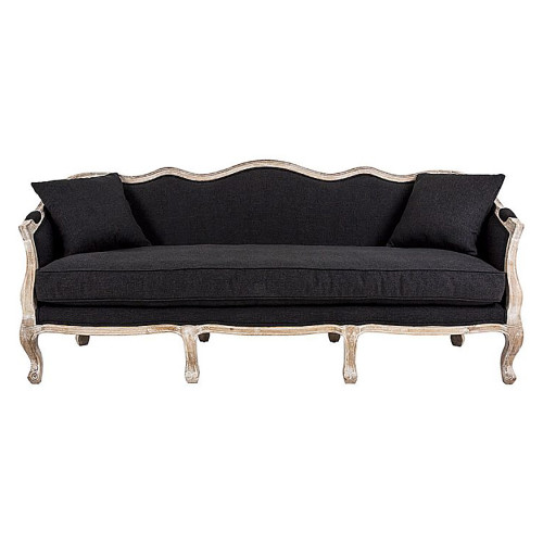 диван «шато» трехместный прямой черный в Нижневартовске