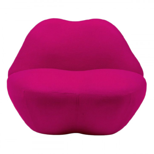 кресло губы heller kiss малиновый кашемир в Нижневартовске