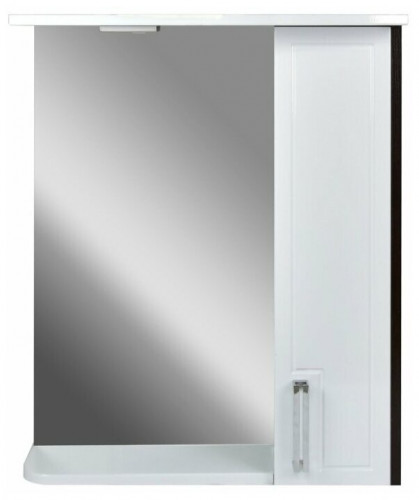 зеркало-шкаф мираж 60 doratiz 2711.092, правый, белый, венге с подсветкой и розеткой в Нижневартовске