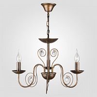 подвесная люстра eurosvet 60018/3 черный с золотом в Нижневартовске