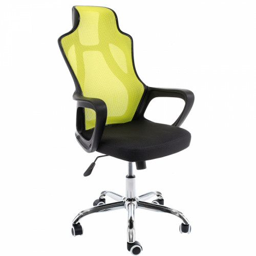 кресло компьютерное local черное-зеленое в Нижневартовске