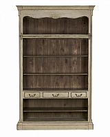 шкаф книжный широкий поместье с узором с состариванием в Нижневартовске