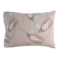 набор из двух наволочек из перкаля пудрового цвета с принтом хвойное утро 70*70 в Нижневартовске