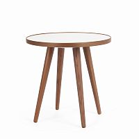 стол кофейный sputnik white and brown коичневый в Нижневартовске