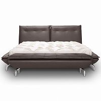 кровать полутораспальная 140х190 коричневая morgan в Нижневартовске