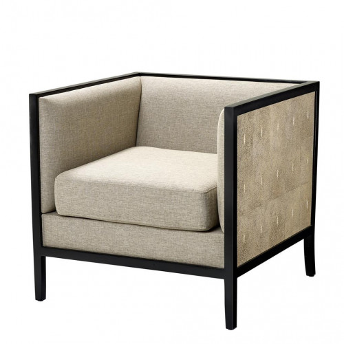 стул lauriston от eichholtz бежевый/черный в Нижневартовске