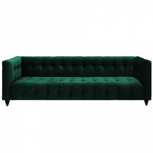 диван прямой трехместный зеленый nara 220 см в Нижневартовске