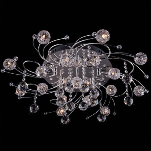 потолочная люстра eurosvet 85033/17 хром/синий+красный+фиолетовый в Нижневартовске