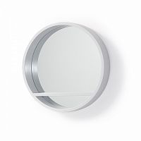 зеркало белое круглое с полкой манго goes от la forma (ex julia grup) в Нижневартовске