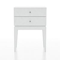 тумбочка белая с двумя ящиками hi static в Нижневартовске