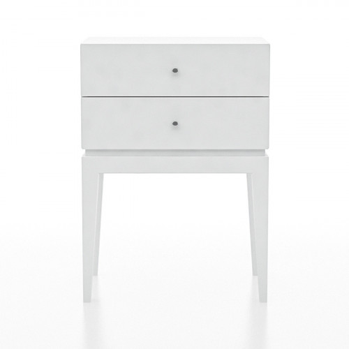 тумбочка белая с двумя ящиками hi static в Нижневартовске