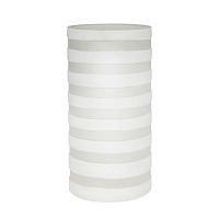подсвечник стеклянный белый в полоску матовый maroon от eichholtz, 30 см в Нижневартовске