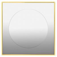зеркало золотое квадратное 80х80 см с центральной круглой вставкой в Нижневартовске