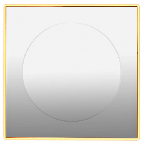 зеркало золотое квадратное 80х80 см с центральной круглой вставкой в Нижневартовске