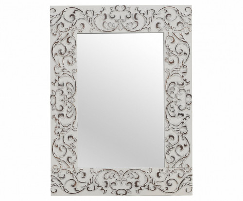 зеркало белое прямоугольное с декором pattern в Нижневартовске