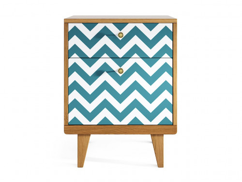 прикроватная тумба thimon дуб с принтом волна в Нижневартовске