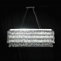 подвесная люстра newport 10128+8/s хром, прозрачная в Нижневартовске