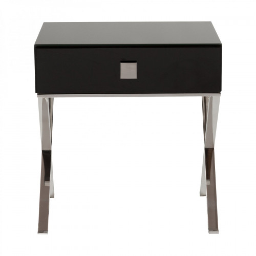 придиванный столик с ящиком versales чёрный в Нижневартовске