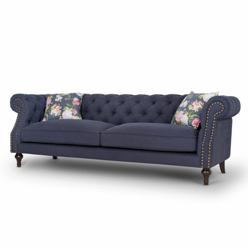 диван sanders прямой синий в Нижневартовске