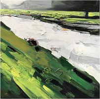 картина маслом русло реки в Нижневартовске